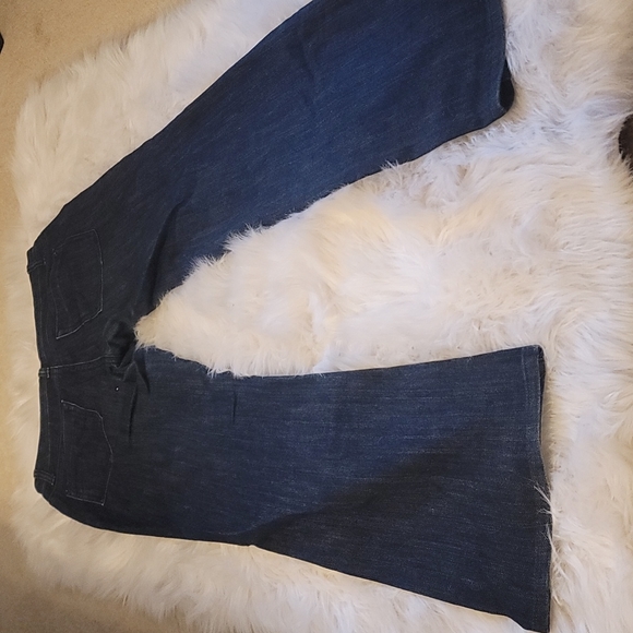 DKNY Dark Denim Bell Bottom Jeans - Picture 3 of 3